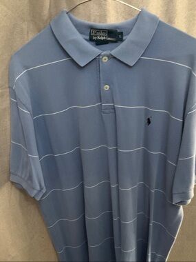 Polo by Ralph Lauren Sky Blue Polo with White Stripe